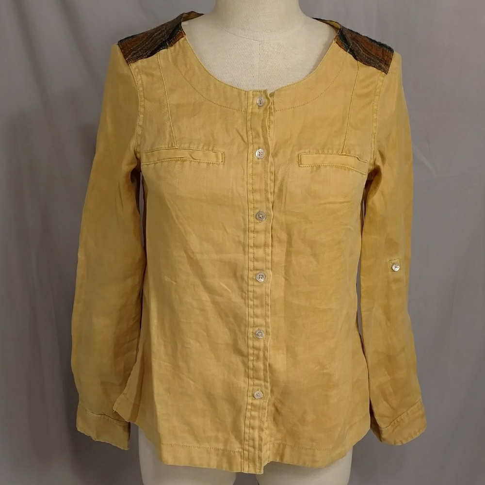 Roots Rhea Utility Shirt Canadian Twill Canvas Work Outdoor Neutral High Quality